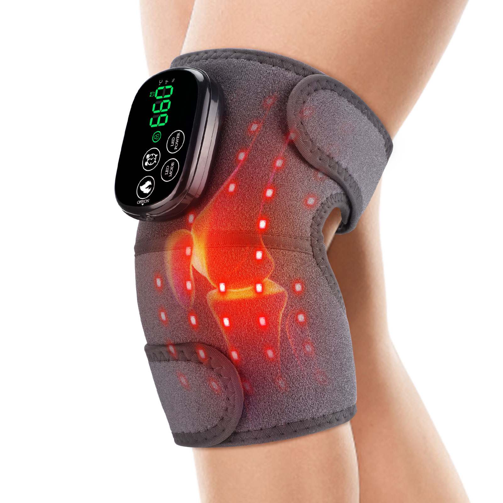 Smart Knee Wrap - دعامة الركبة بالضوء الأحمر اللاسلكية -