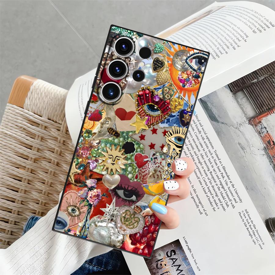 Samsung Galaxy S24 - غطاء هاتف بنمط بسيط لسامسونج جالاكسي