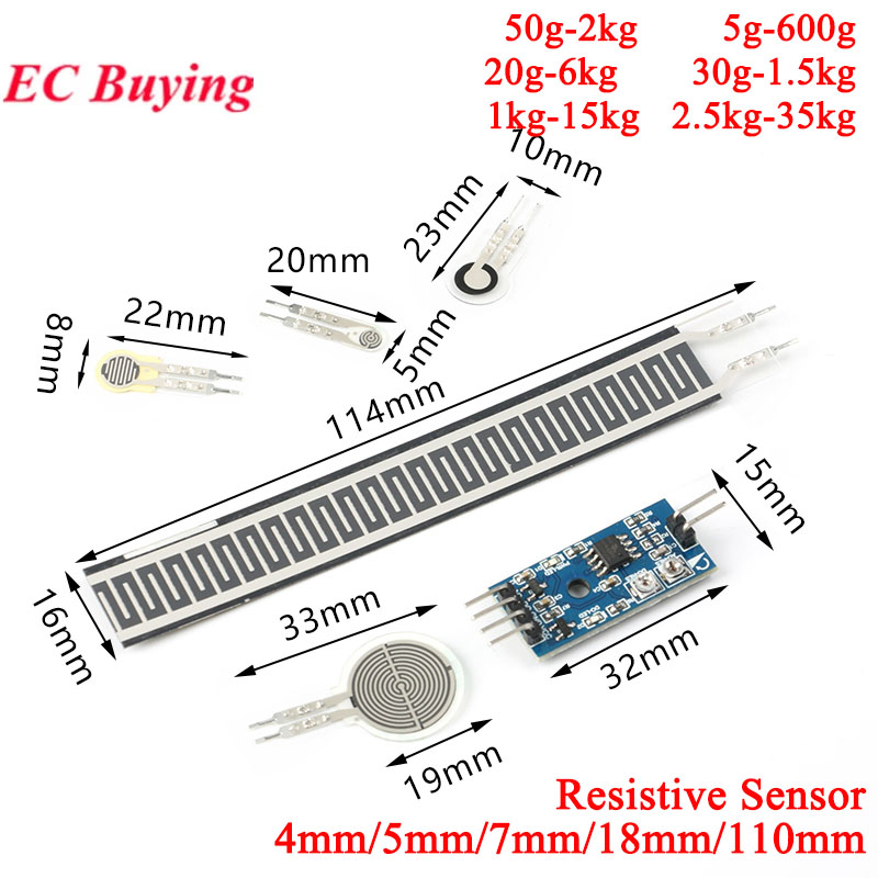 Muscle Sensor Emg - 2 قطعة/قطعة واحدة مستشعر ضغط غشاء
