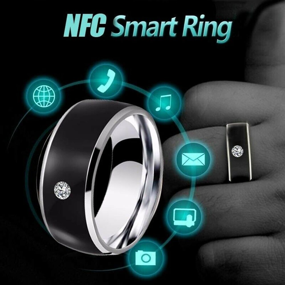 خاتم إصبع ذكي NFC ، توصيل ملاب - مراجعة Smart Ring Nfc Pay وسعره