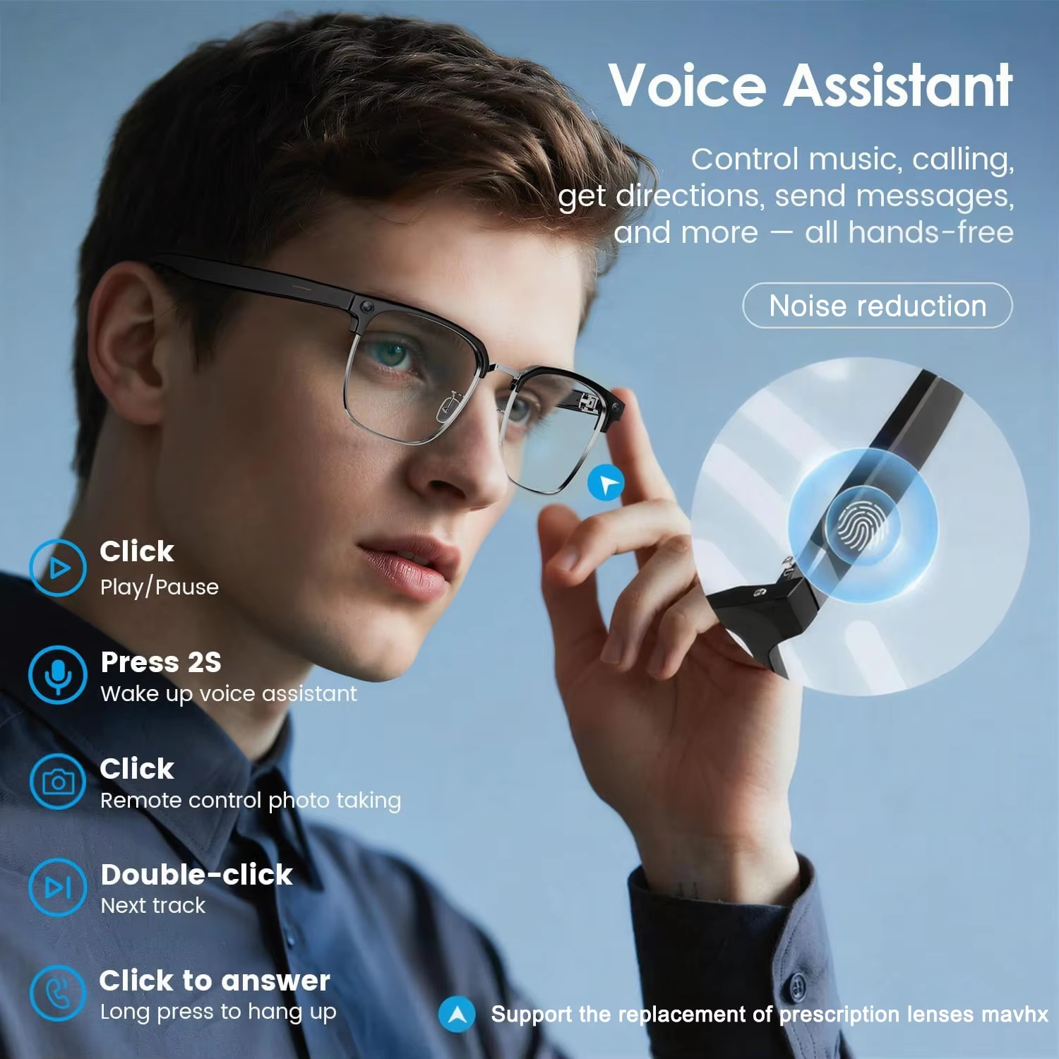 نظارات ذكية جديدة لعام 2026 بق - مراجعة Smart Glasses Lens وسعره
