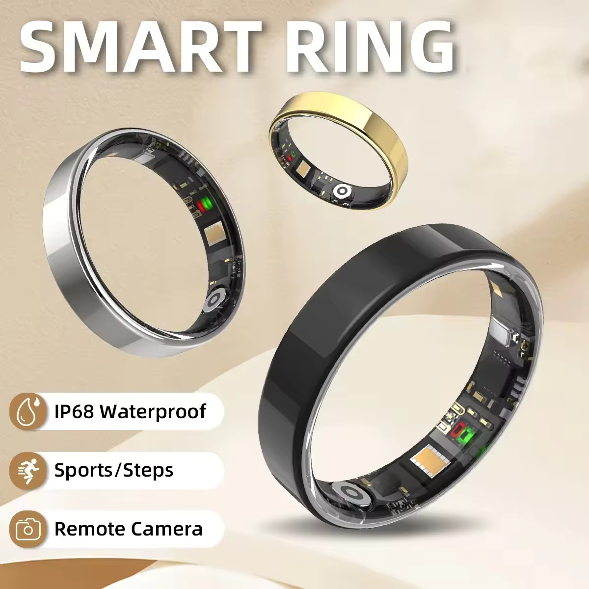 خاتم ذكي R09 للرجال والنساء مع - مراجعة Temperature Ring Skin وسعره