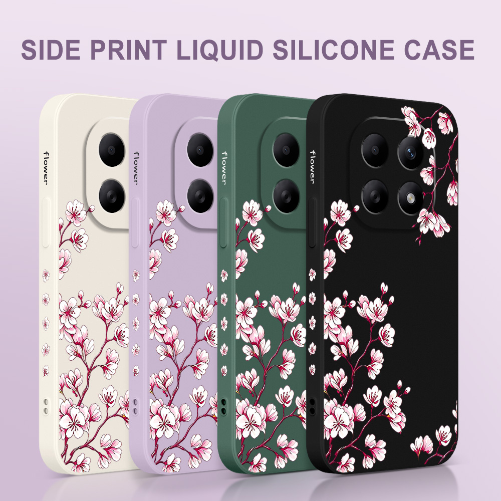 غطاء هاتف بتصميم أزهار الساكور - مراجعة Xiaomi Redmi Note 14 وسعره